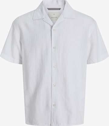 Chemise 'JPRCCMontana' JACK & JONES en blanc : devant