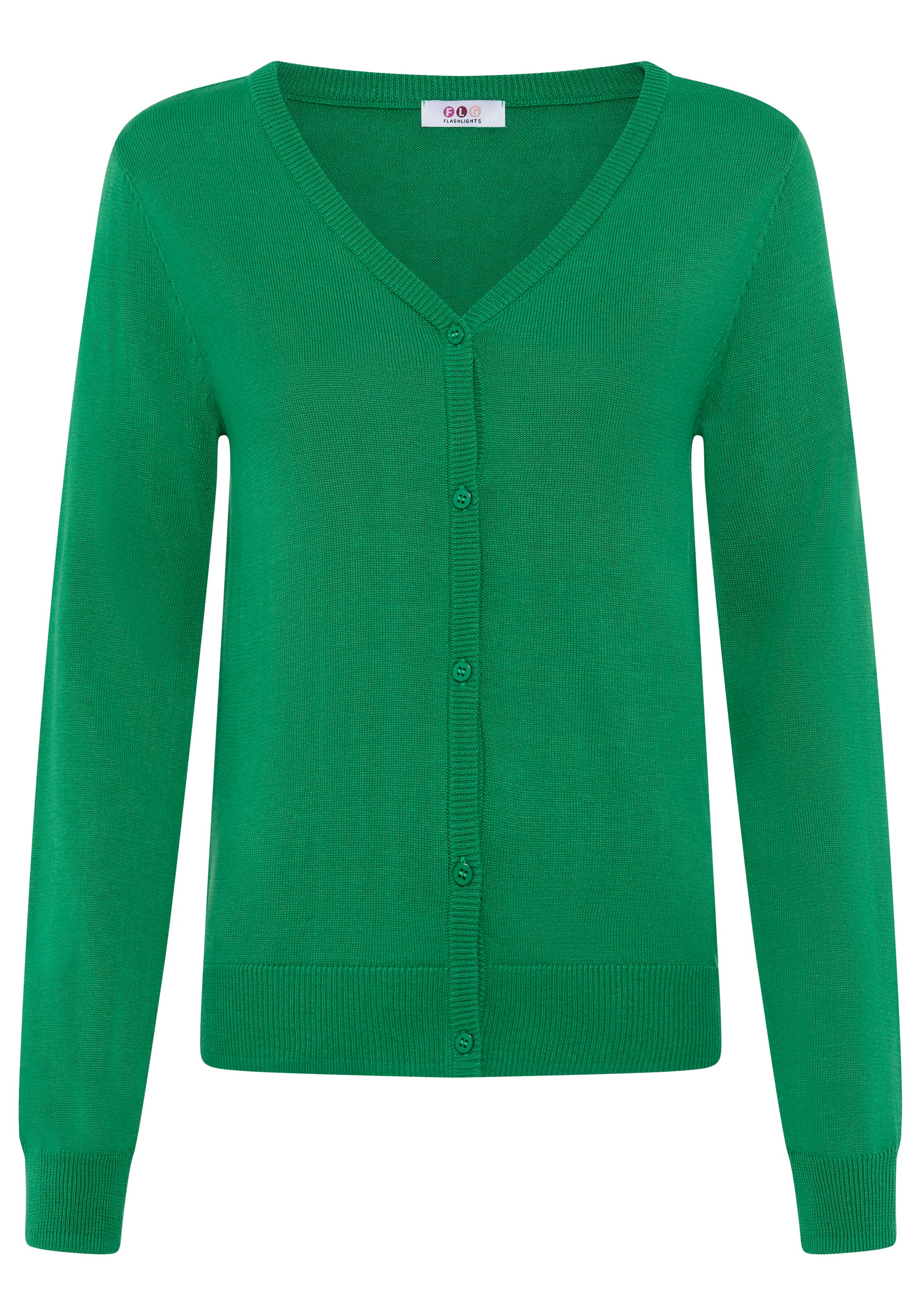 FLASHLIGHTS Strickjacke in Grün: Vorderseite