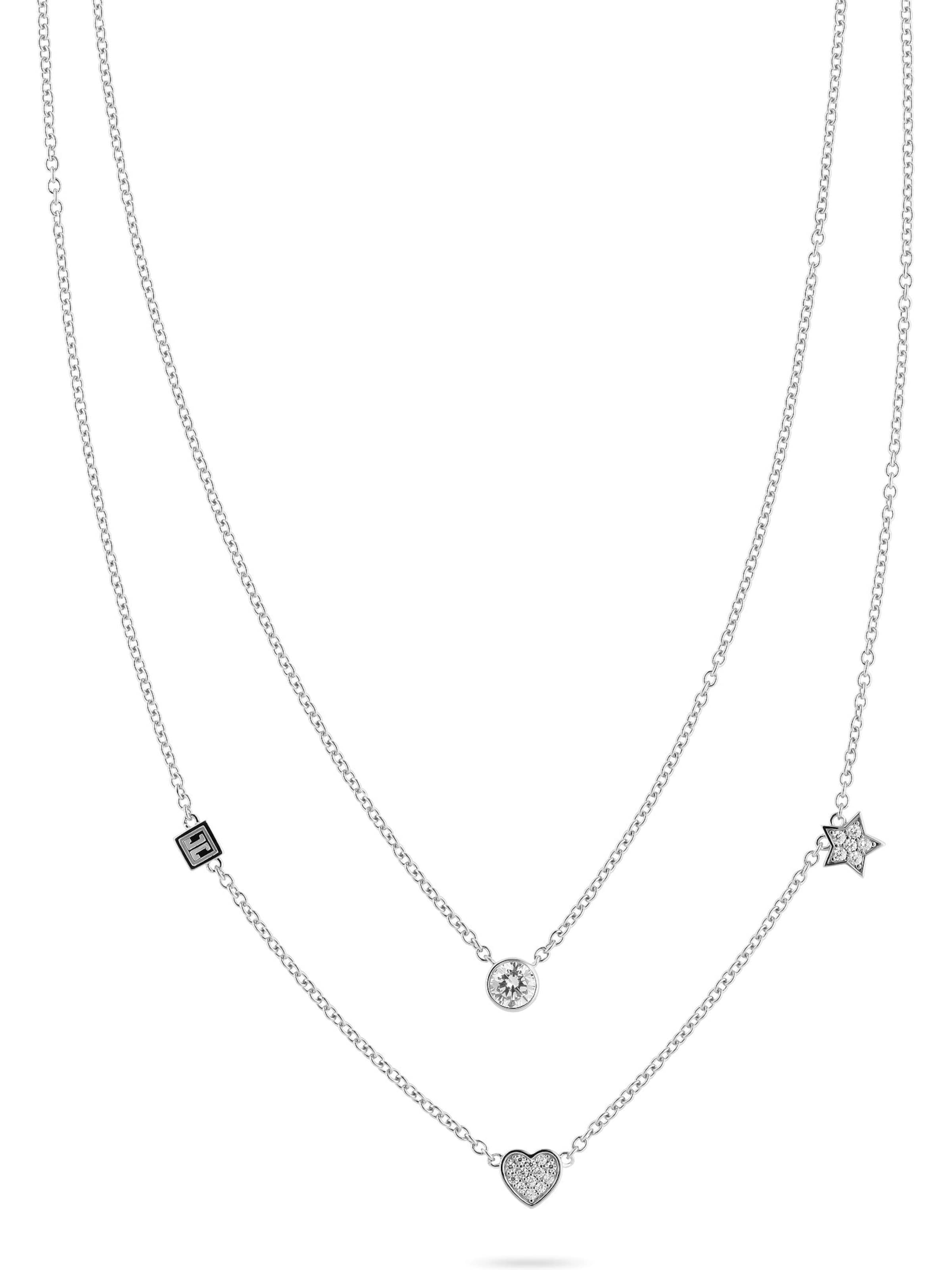 JETTE Necklace in One Size in Silver, Item view