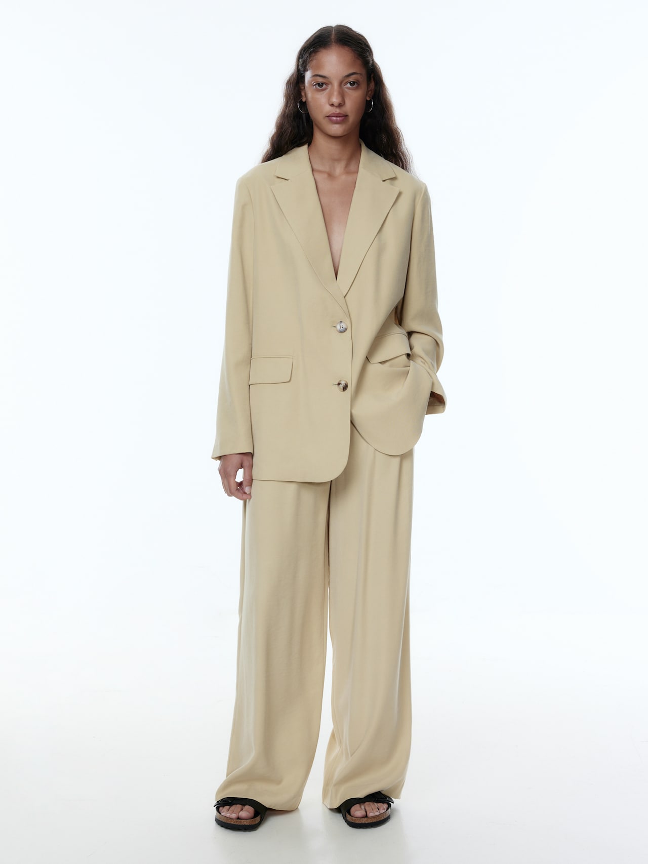 EDITED Broek 'Jocelyne' Beige