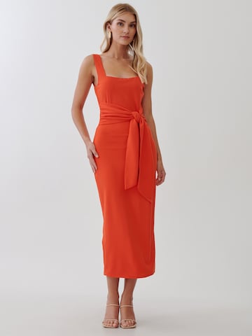 Tussah Dress in Orange