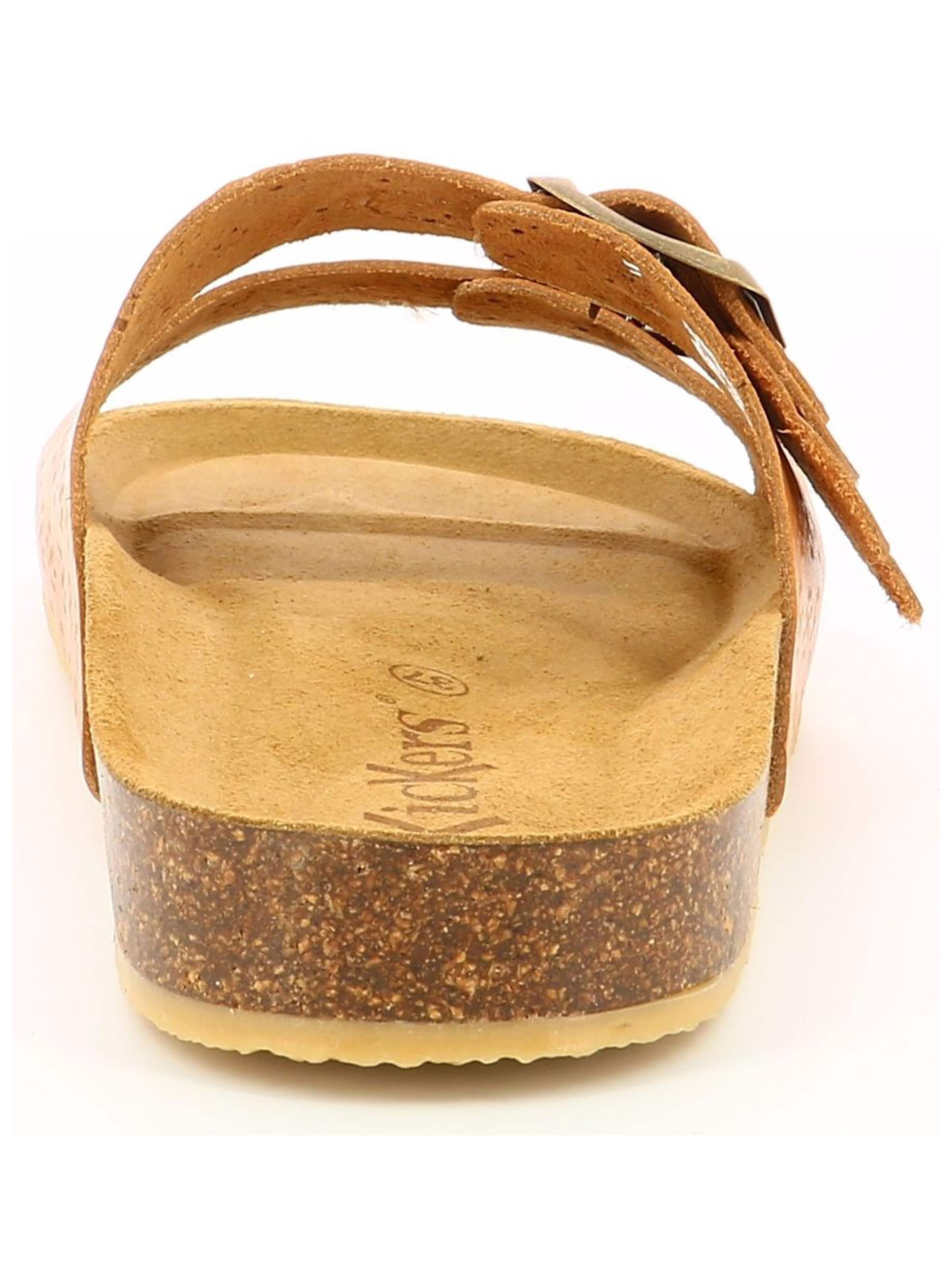 Kickers Mules in Brown