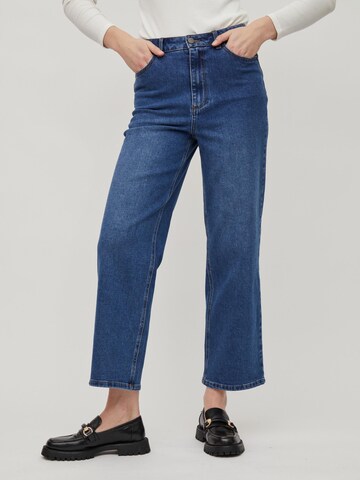 VILA Wide Leg Jeans 'Widey' in Blau: predná strana