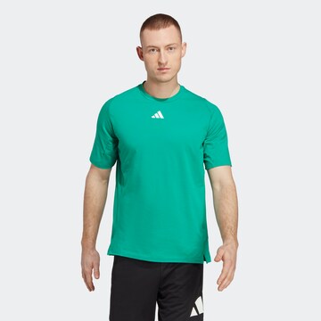 ADIDAS PERFORMANCE Performance Shirt 'Train Icons' in Green: front