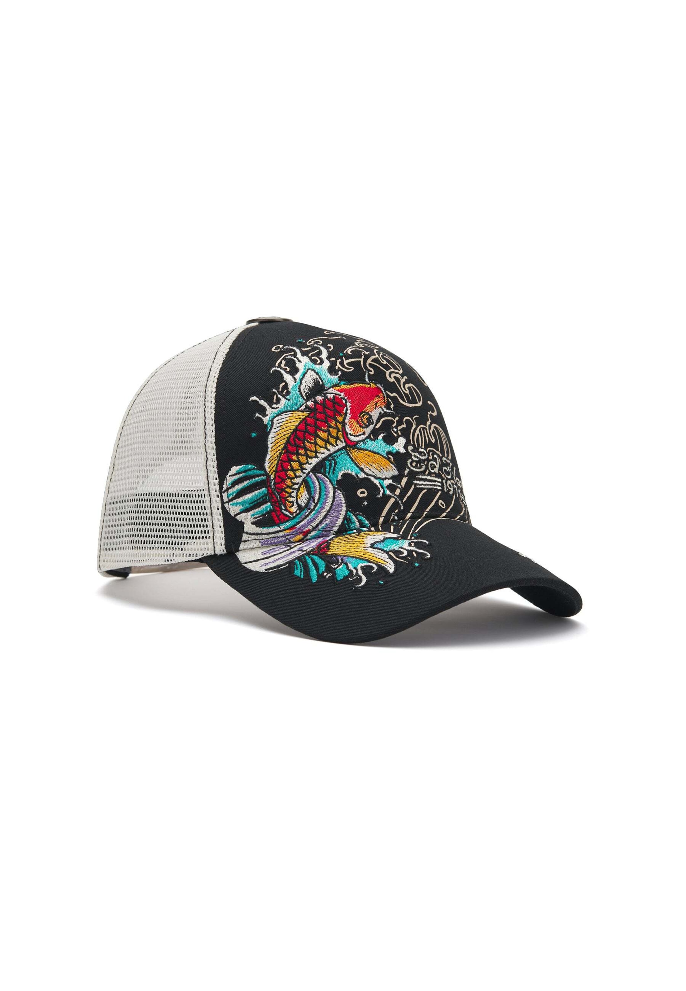 Ed Hardy Кепка '1971 Koi Fish' в Черный