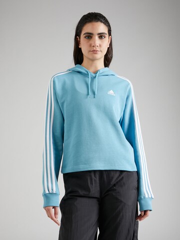 Felpa sportiva 'Essentials 3-Stripes French Terry ' di ADIDAS SPORTSWEAR in blu: frontale