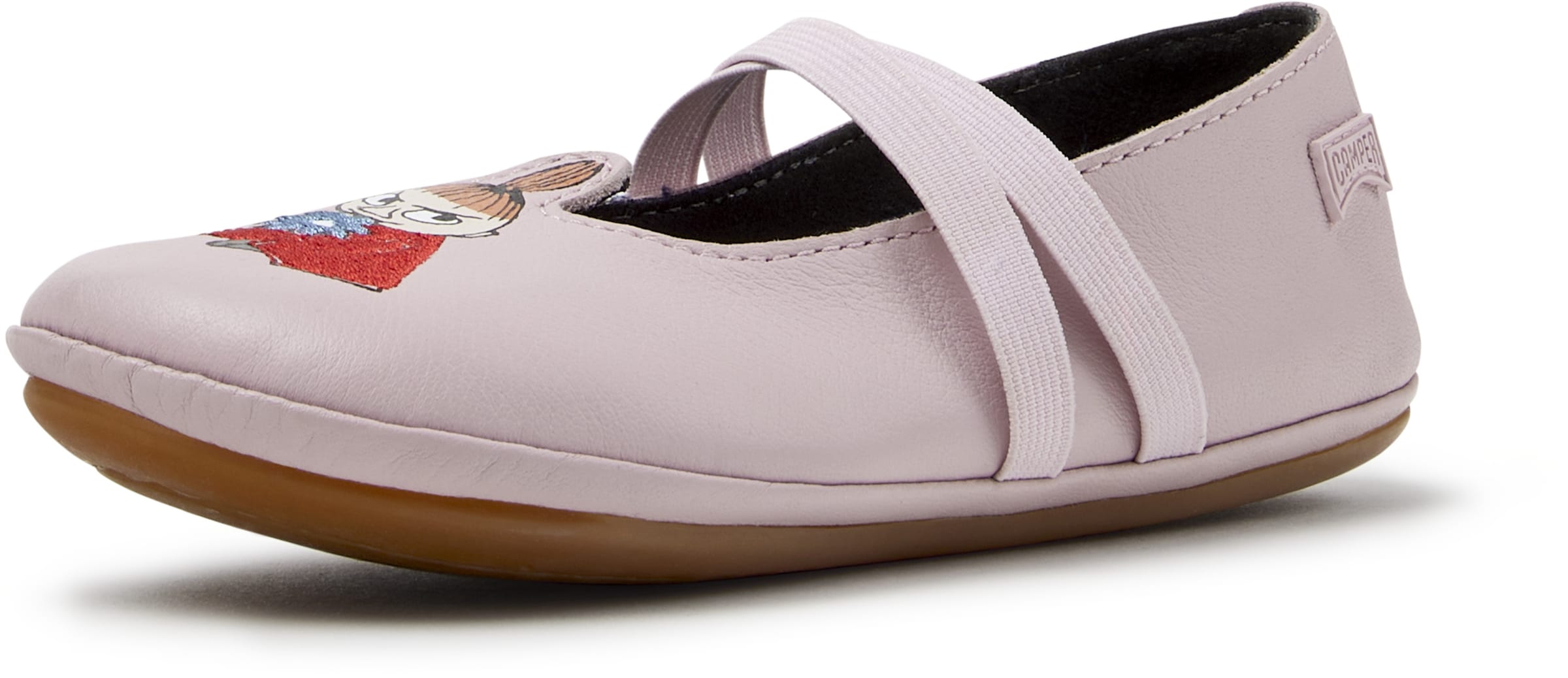 Ballerina 'Right' di CAMPER in rosa: frontale