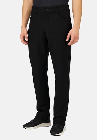 Coupe slim Jean Boggi Milano en noir : devant