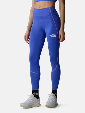 THE NORTH FACE Slimfit Sportovní kalhoty 'W Hakuun' – modrá: přední strana
