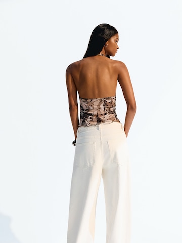 Bershka Top | zelena barva