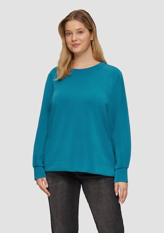 Sweat-shirt s.Oliver en vert : devant