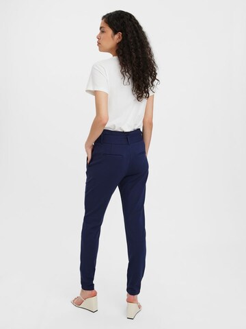 VERO MODA Loose fit Pleat-Front Pants in Blue