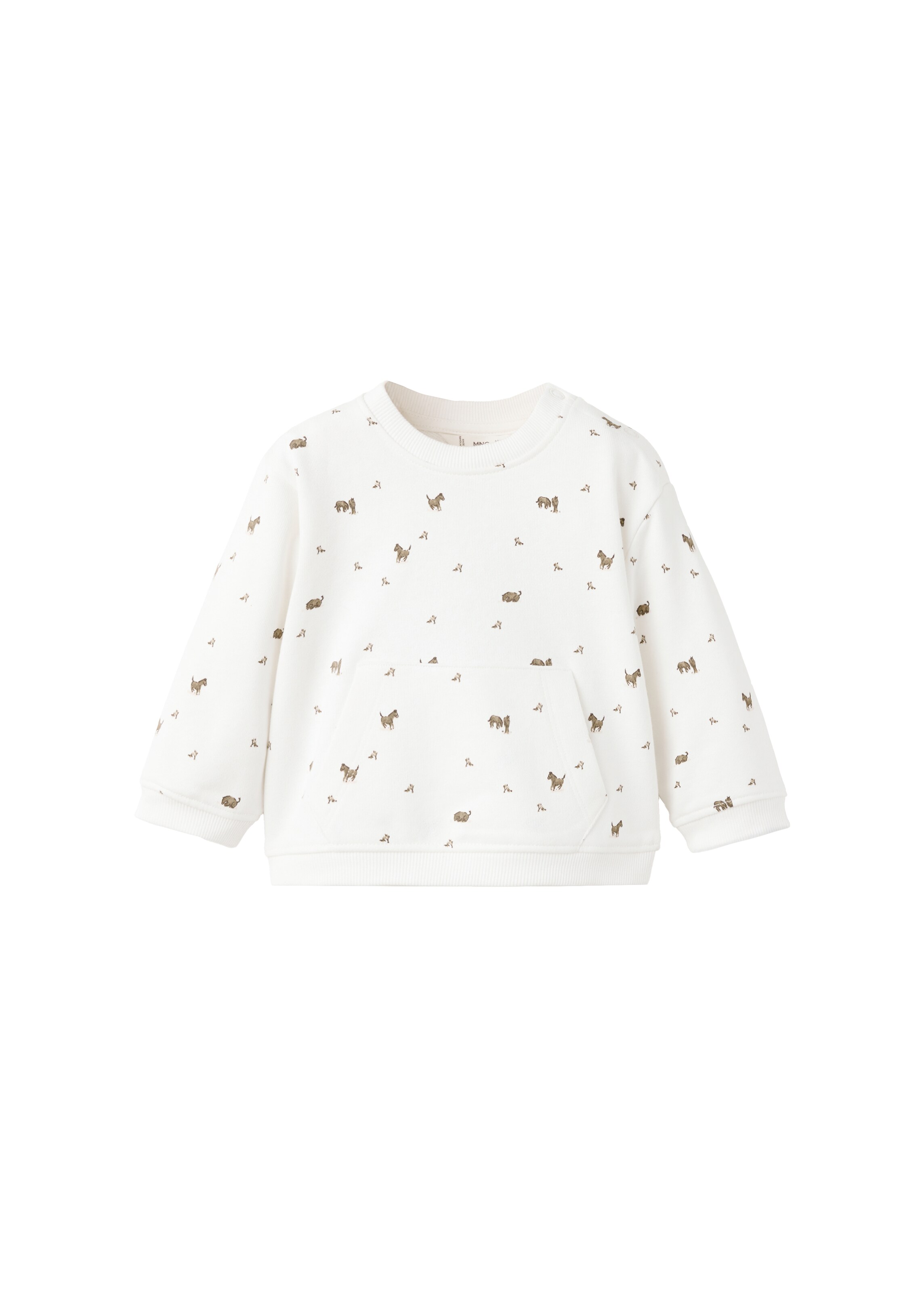 MANGO KIDS Суичър 'PAUL' в бяло: отпред
