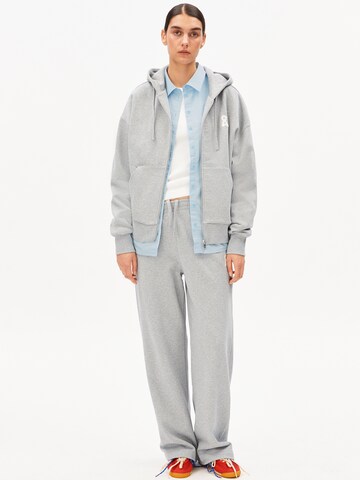 ARMEDANGELS Zip-Up Hoodie in Grey