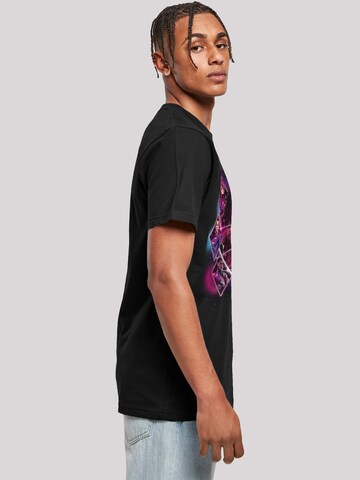F4NT4STIC Shirt 'DC Comics Justice League Superhelden Movie Team Diamonds' in Zwart