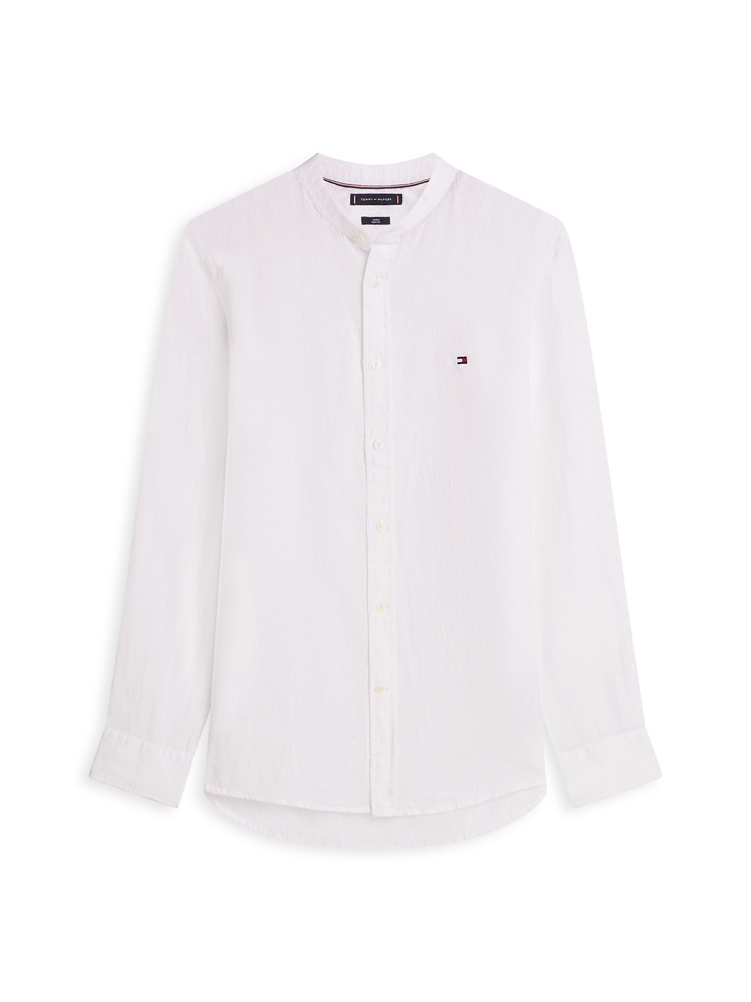 TOMMY HILFIGER Button Up Shirt in White: front