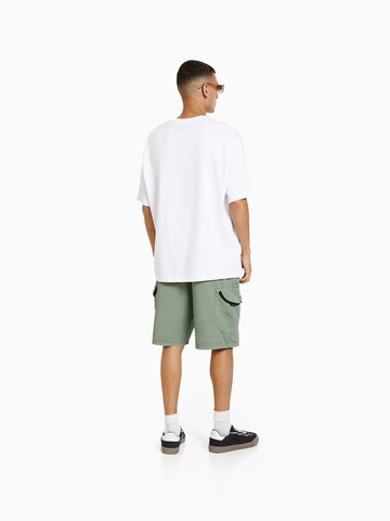 Bershka Loosefit Shorts in Grau