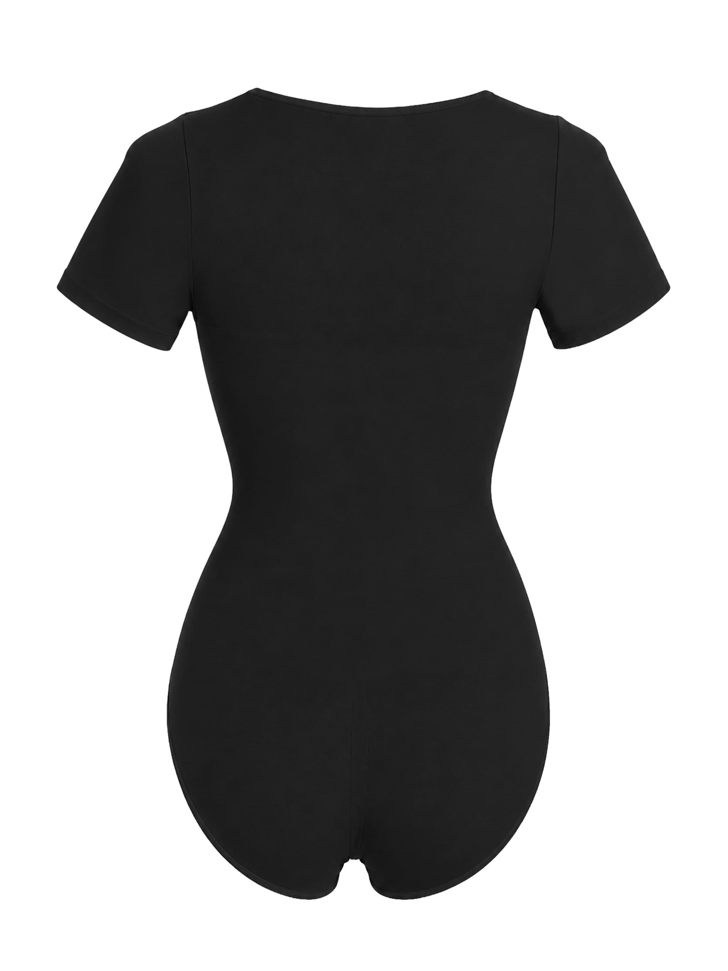 Body modellante 'Tshirt Sculpting Bodysuit with Slip' di cfab in nero