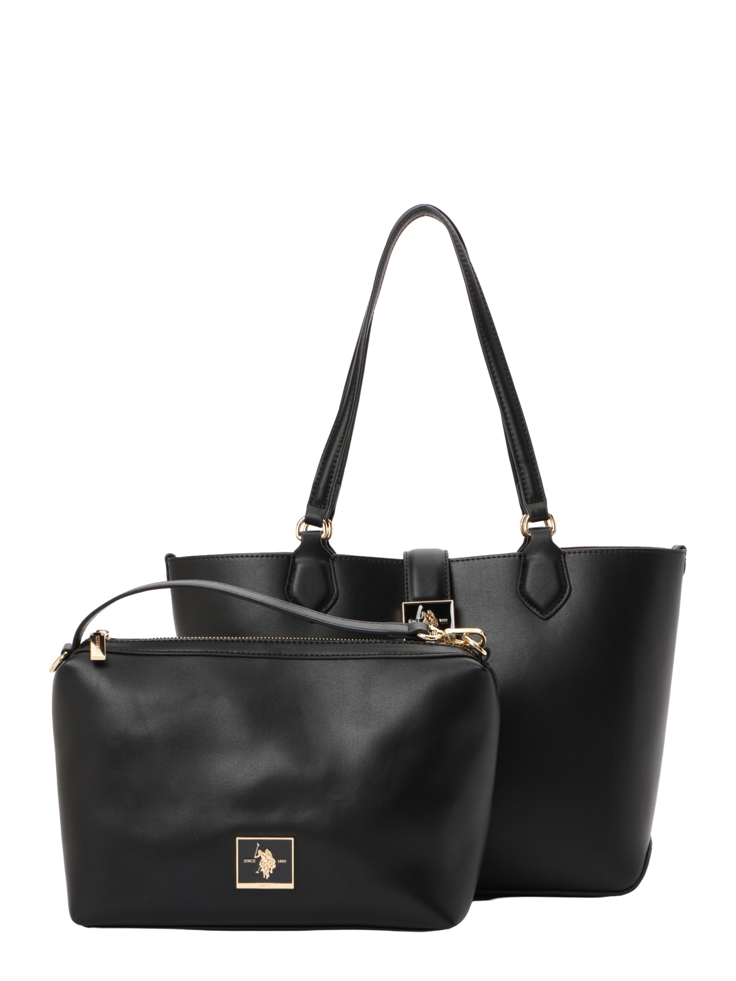 U.S. POLO ASSN. Μεγάλη τσάντα σε μαύρο