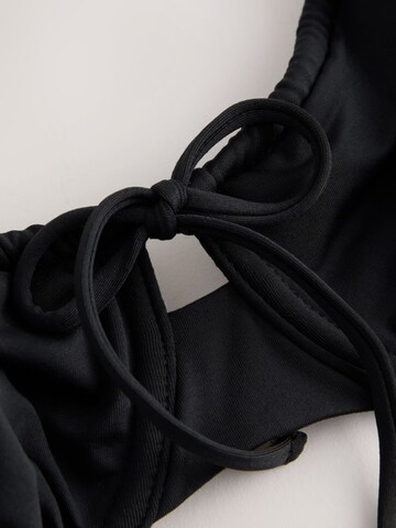 Next T-shirt Bikini Top in Black