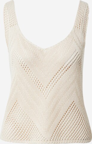 JDY Knitted Top 'Sun' in Beige: front