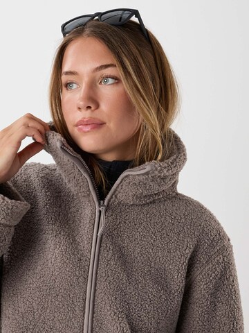 Denim Factory Fleecejacke 'Denver'‌‌‌‌‌‌ in Braun