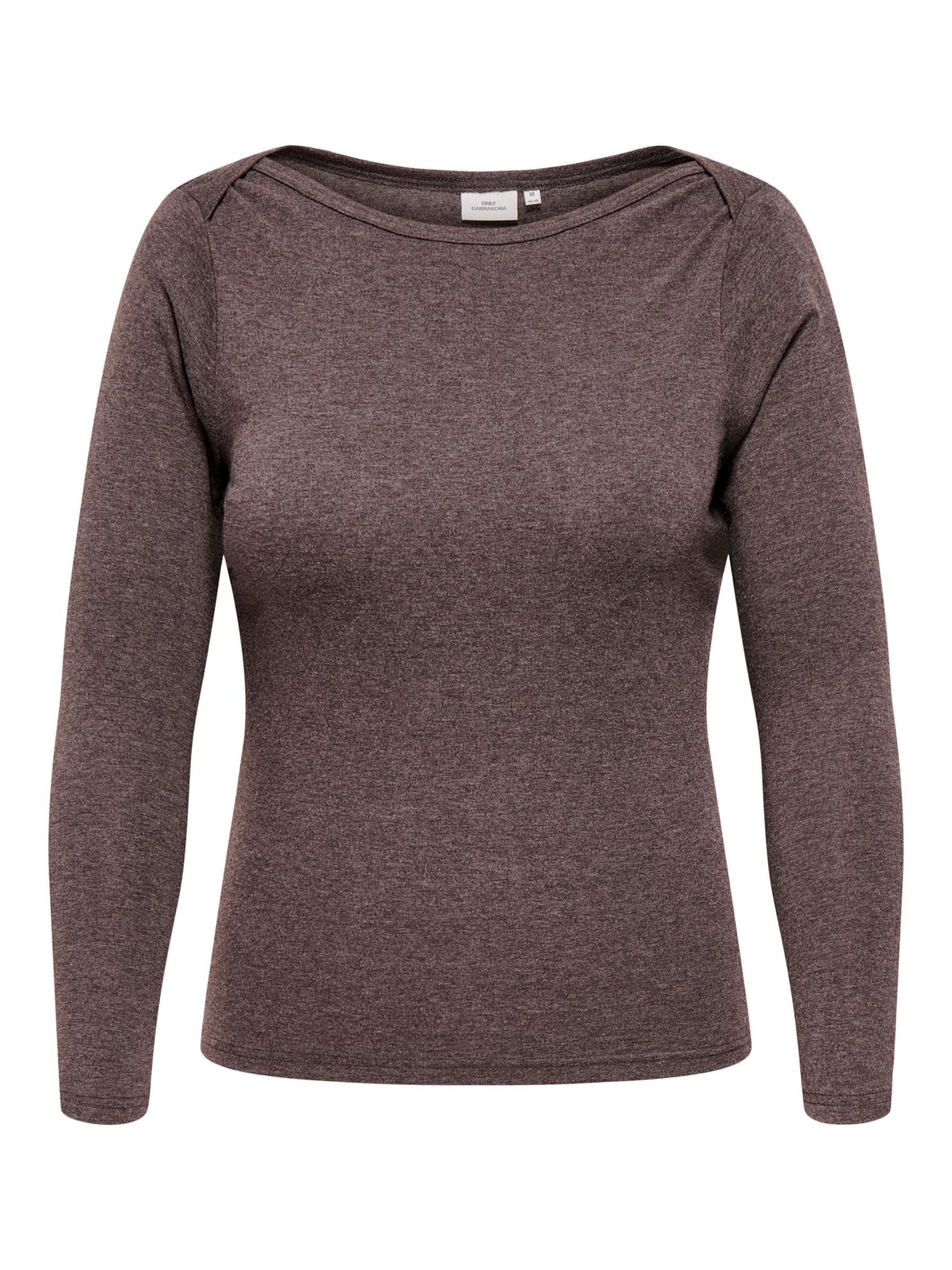 ONLY Carmakoma Shirt 'OPAL' in Bruin: voorkant