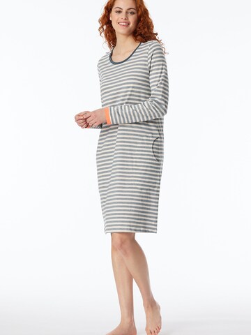 SCHIESSER Nachthemd ' Casual Essentials ' in Blauw: voorkant