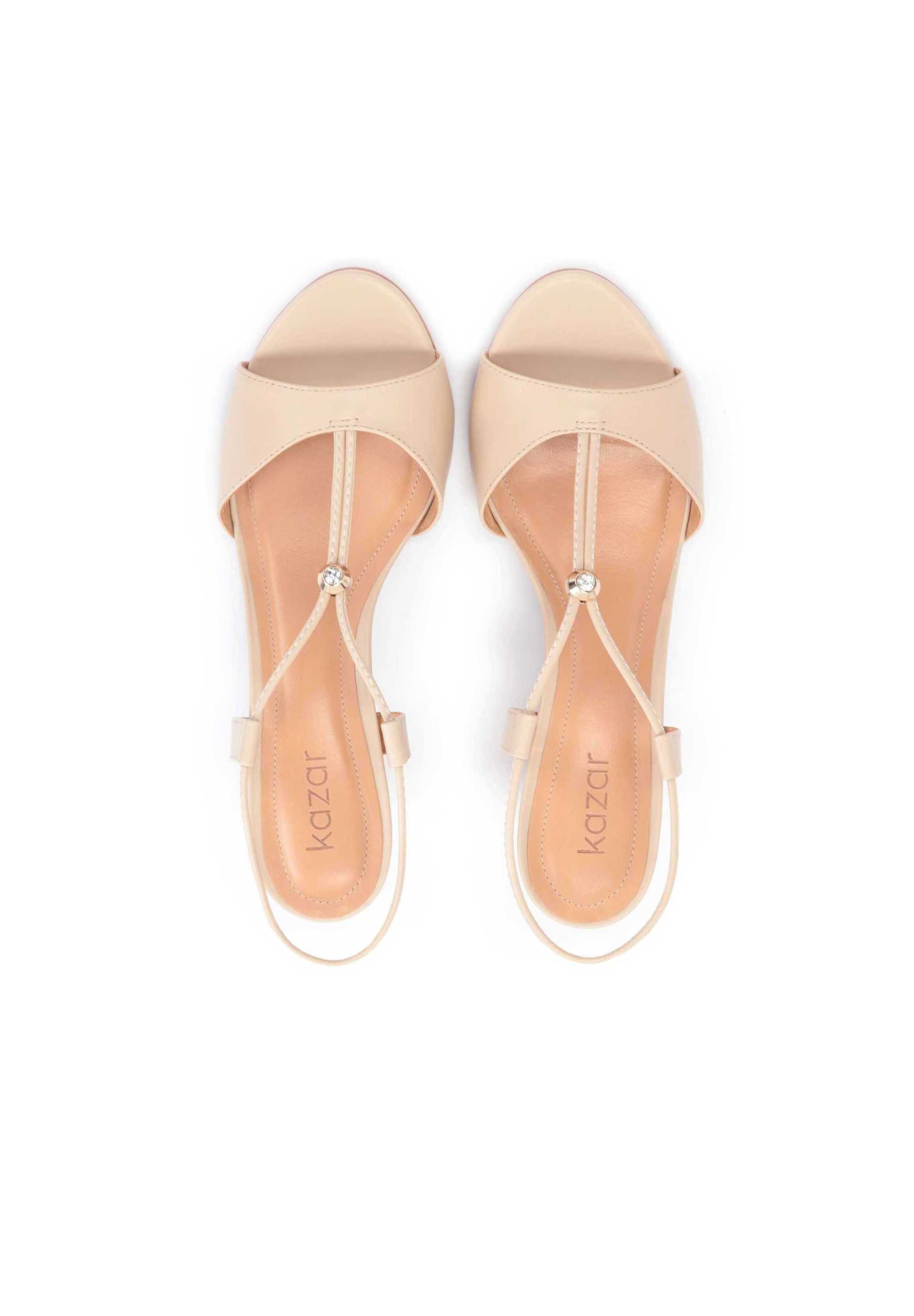 bēšs Kazar Sandales