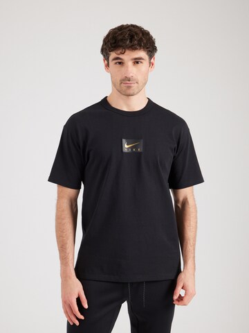 Tricou de la Nike Sportswear pe negru: față