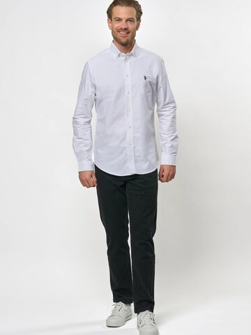 U.S. POLO ASSN. Regular fit Overhemd 'Armin' in Wit