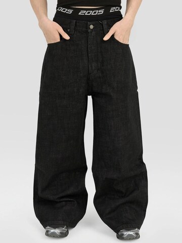 2005 Luźne Jeansy 'ULTRA BAGGY FIT RAW DENIM - BLACK' w kolorze czarny: przód