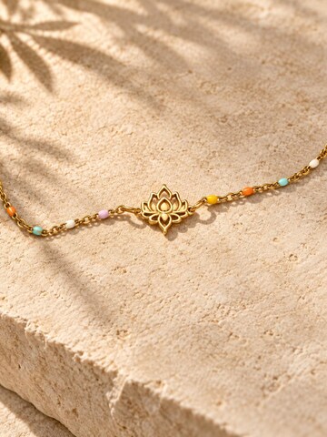 Alster Herz Náramek 'Bali Lotus Glow' – zlatá
