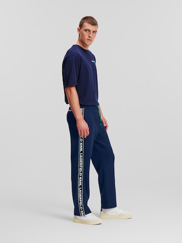 Karl Lagerfeld Regular Hose in Blau