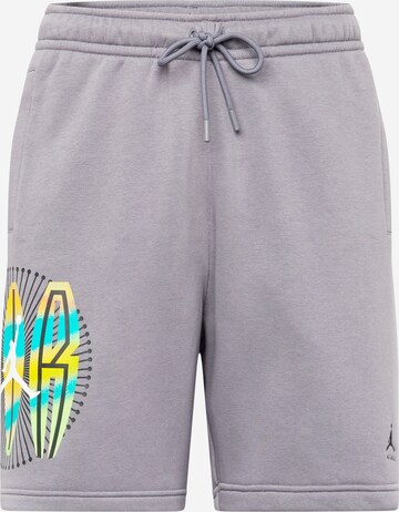 Jordan Regular Trousers in Grey: front