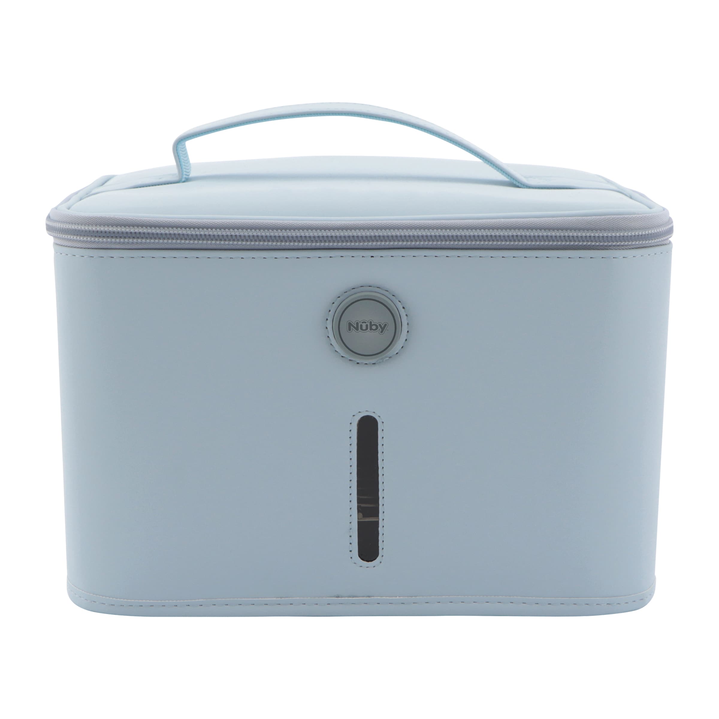 Nuby UV Sterilisator Box für Babyflaschen und Schnuller in Blau: Vorderseite