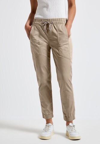 STREET ONE Slim fit Pants in Beige: front