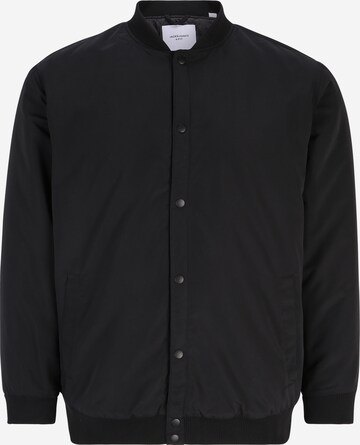 Jack & Jones Plus Prehodna jakna 'WARRIOR' | črna barva: sprednja stran