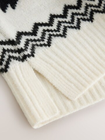 Pulover de la Next pe alb