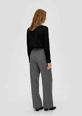 s.Oliver Wide leg Pleated Pants in Grey