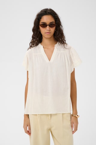 SOAKED IN LUXURY Blouse 'SLAria' in White: front