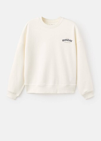 MANGO TEEN Sweatshirt 'Pancake' in Weiß