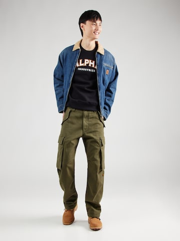 ALPHA INDUSTRIES Sweatshirt 'College' in Schwarz