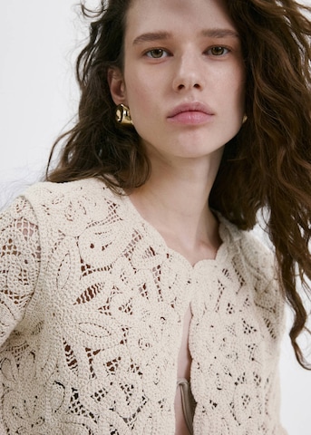 MANGO Strickjacke 'Isabel' in Beige