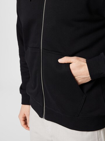 WEEKDAY Sweatjacke in Schwarz