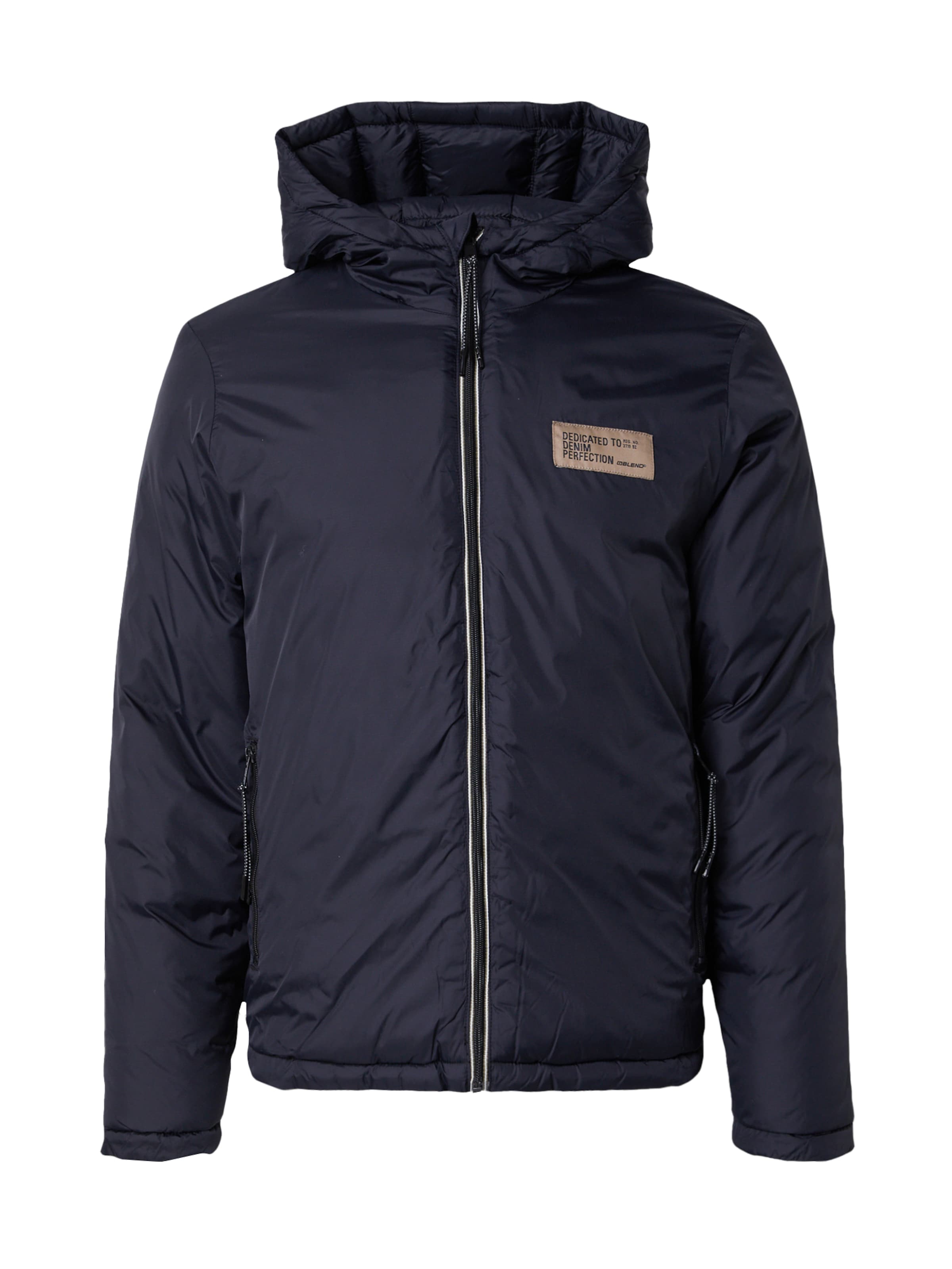 BLEND Φθινοπωρινό και ανοιξιάτικο μπουφάν σε μαύρο: μπροστά