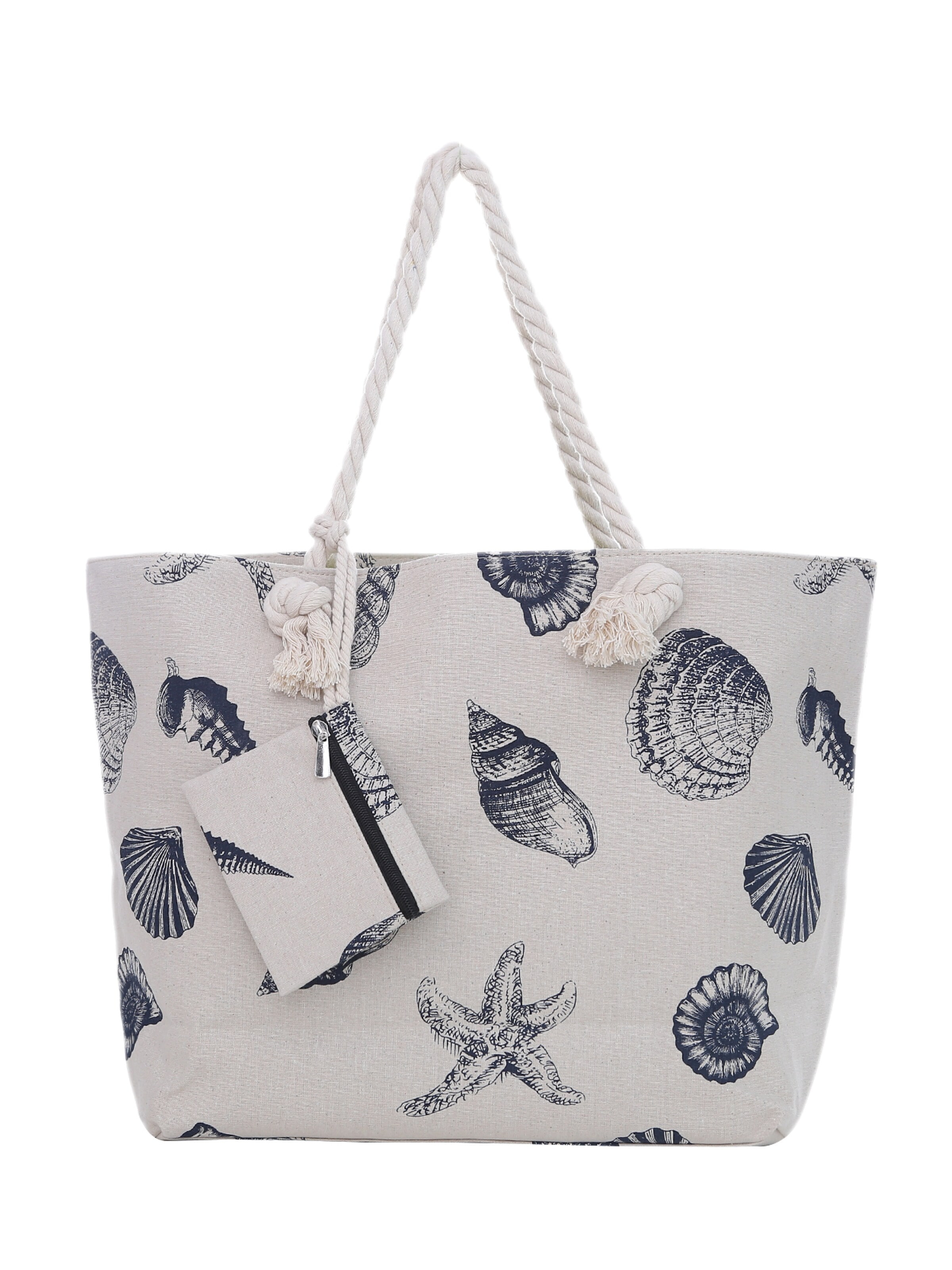 DonDon Beach Bag in Beige: front