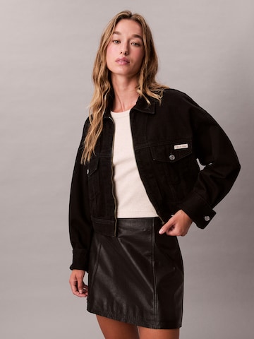 Veste mi-saison Calvin Klein Jeans en noir : devant
