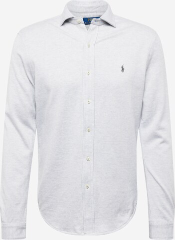 Polo Ralph Lauren Slim fit Button Up Shirt in Grey: front