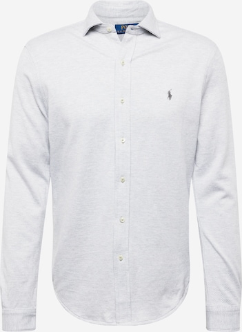 Coupe slim Chemise Polo Ralph Lauren en gris : devant